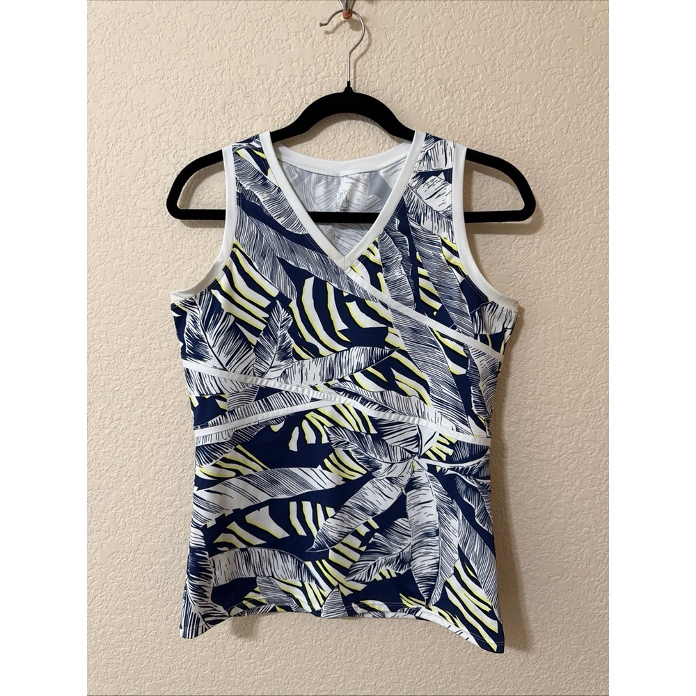Tail Floral Breeze Tropical Sleeveless Tank Top Women‎ Sz M Golf Swimming Tennis